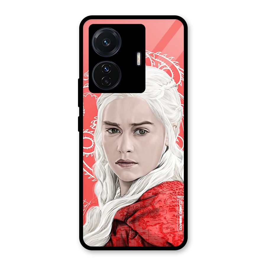 Khaleesi The Living Dragon Glass Back Case for Vivo T1 Pro