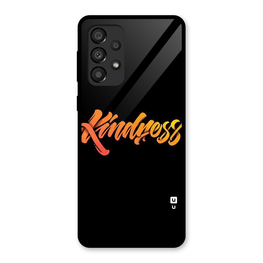 Kindness Glass Back Case for Galaxy A33 5G