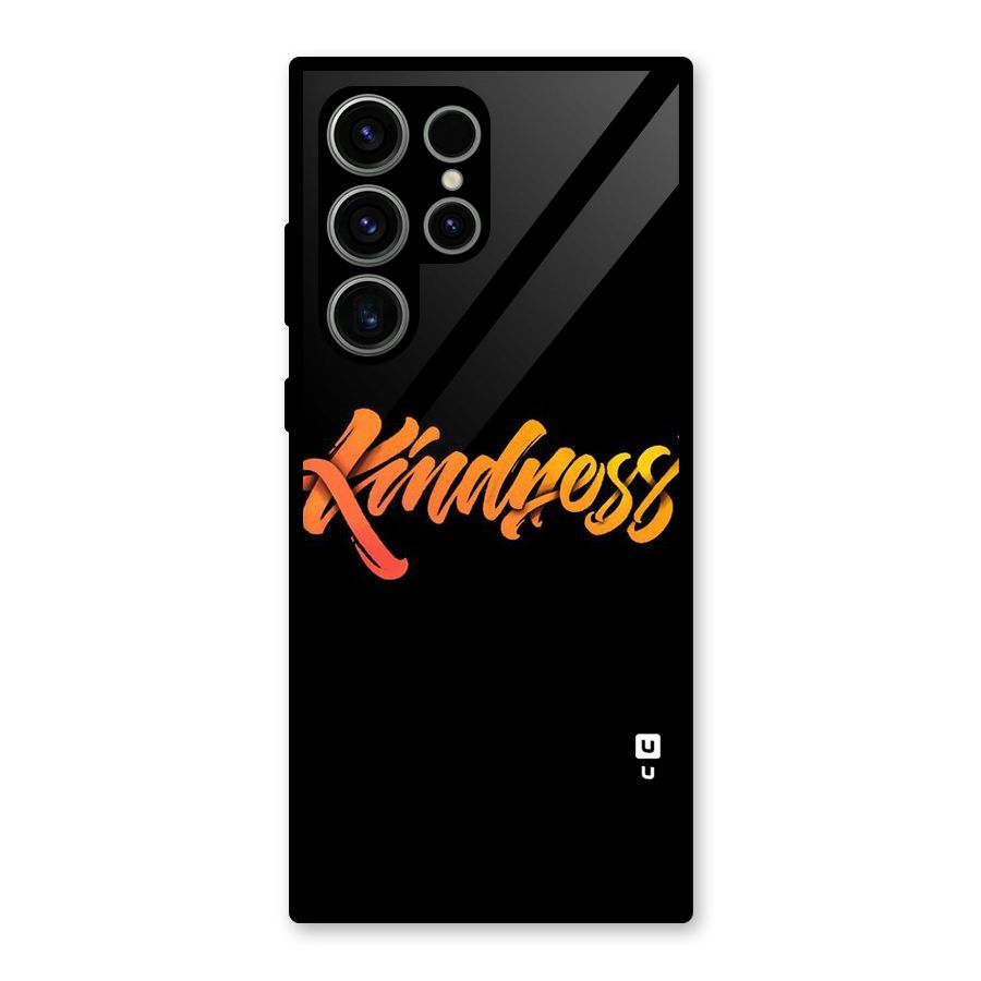 Kindness Glass Back Case for Galaxy S23 Ultra