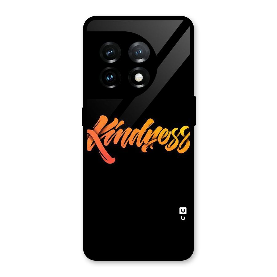 Kindness Glass Back Case for OnePlus 11