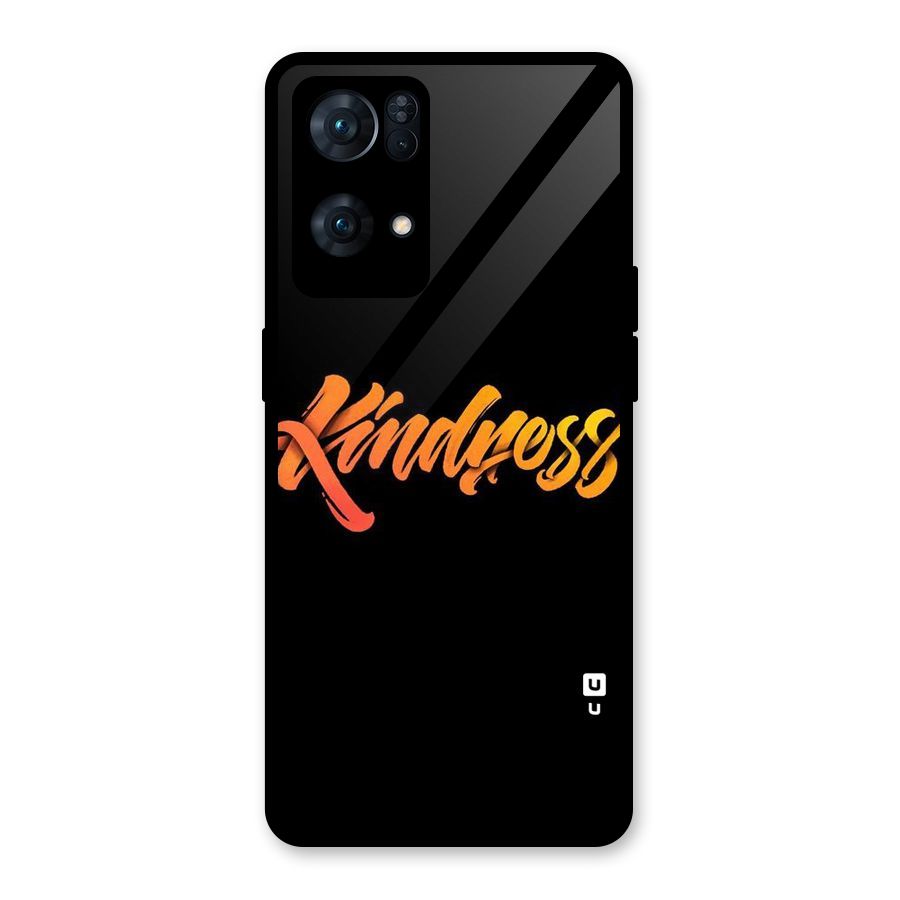 Kindness Glass Back Case for Oppo Reno7 Pro 5G