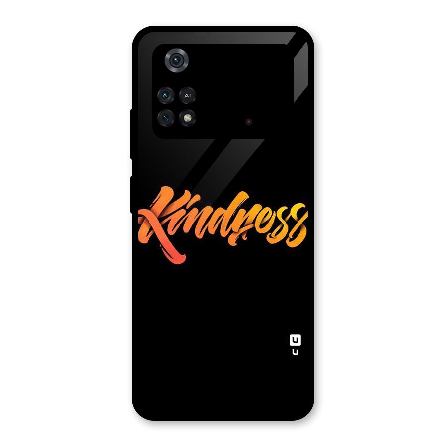 Kindness Glass Back Case for Poco M4 Pro 4G