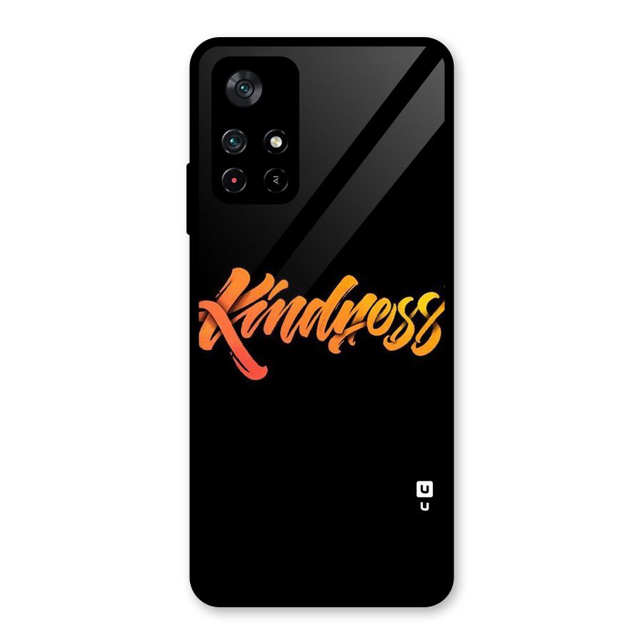 Kindness Glass Back Case for Poco M4 Pro 5G