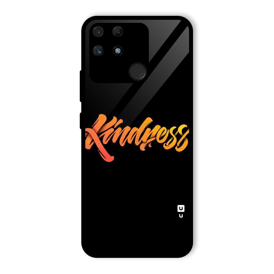 Kindness Glass Back Case for Realme Narzo 50A