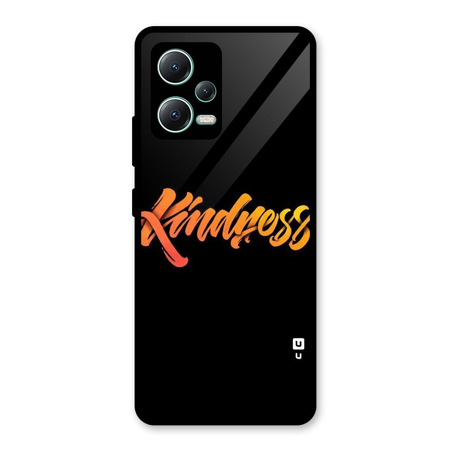 Kindness Glass Back Case for Redmi Note 12 5G