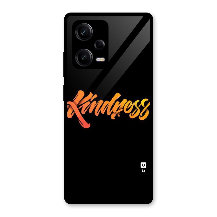 Kindness Glass Back Case for Redmi Note 12 Pro