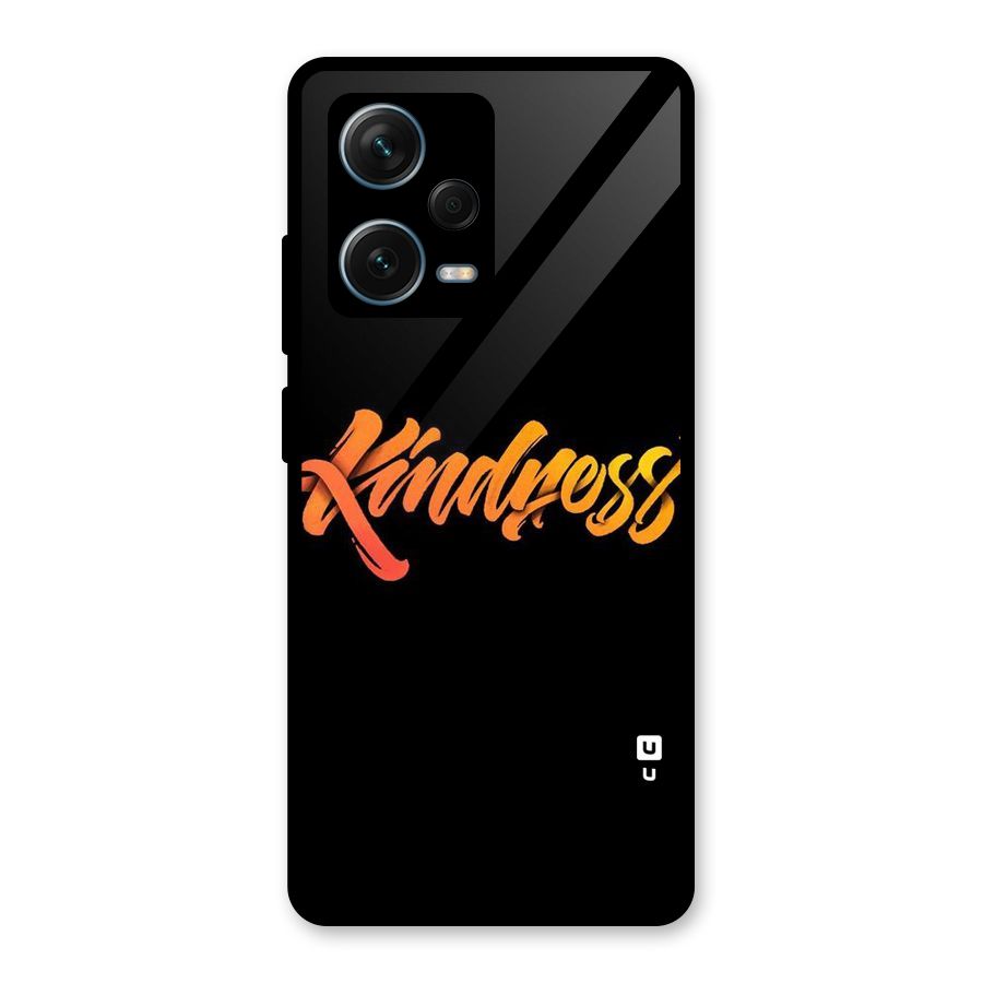 Kindness Glass Back Case for Redmi Note 12 Pro Plus 5G