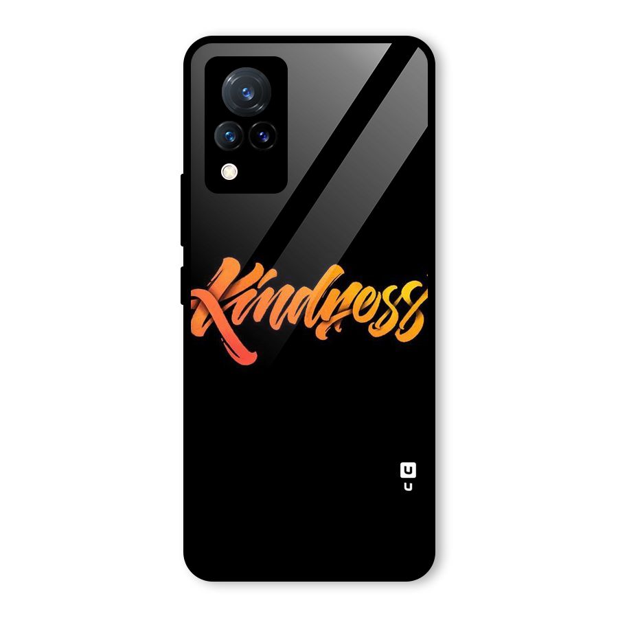 Kindness Glass Back Case for Vivo V21 5G