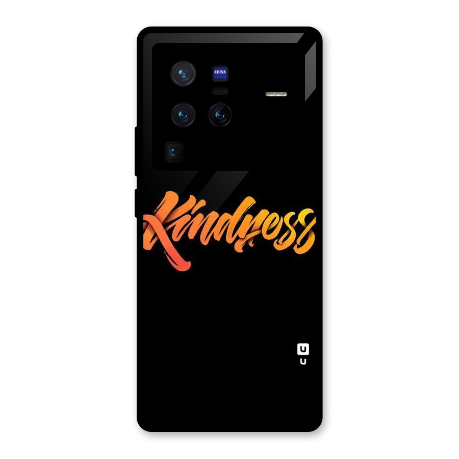 Kindness Glass Back Case for Vivo X80 Pro