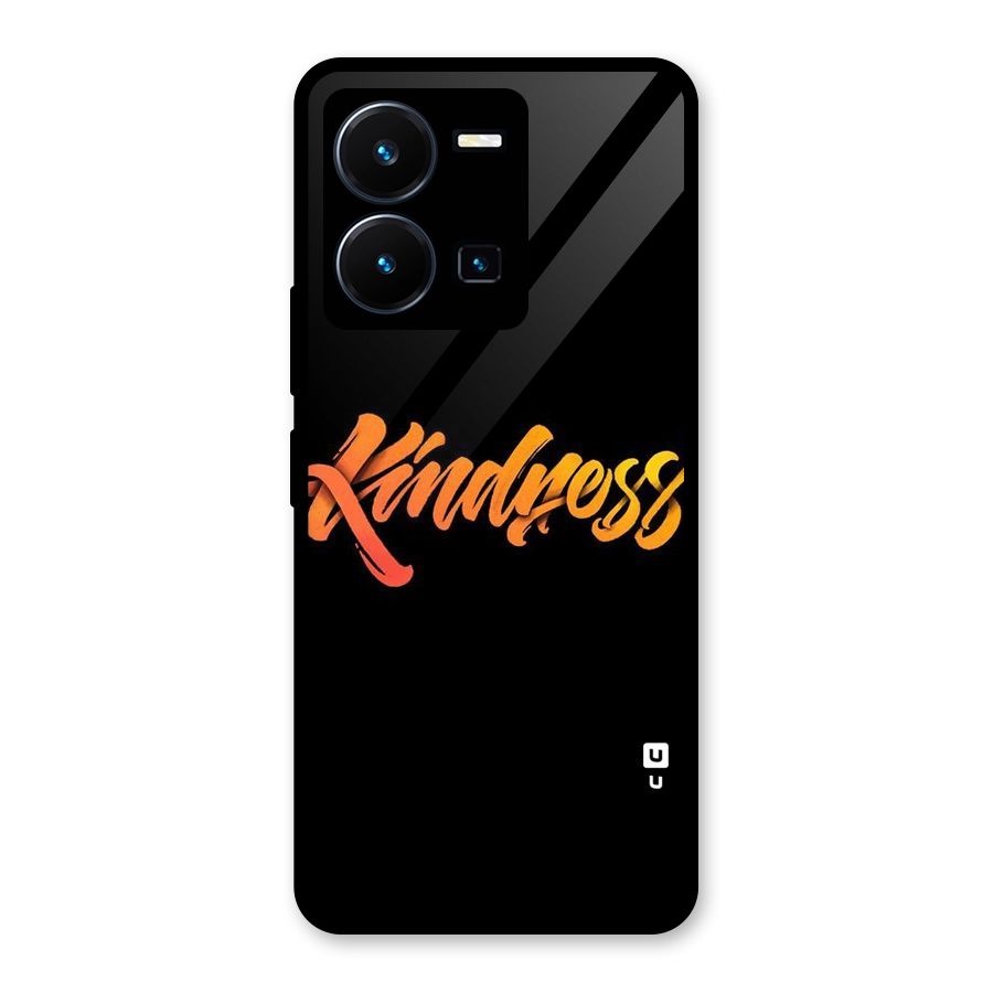 Kindness Glass Back Case for Vivo Y35