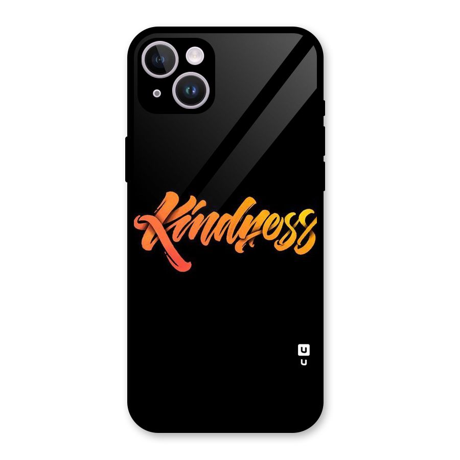 Kindness Glass Back Case for iPhone 14 Plus