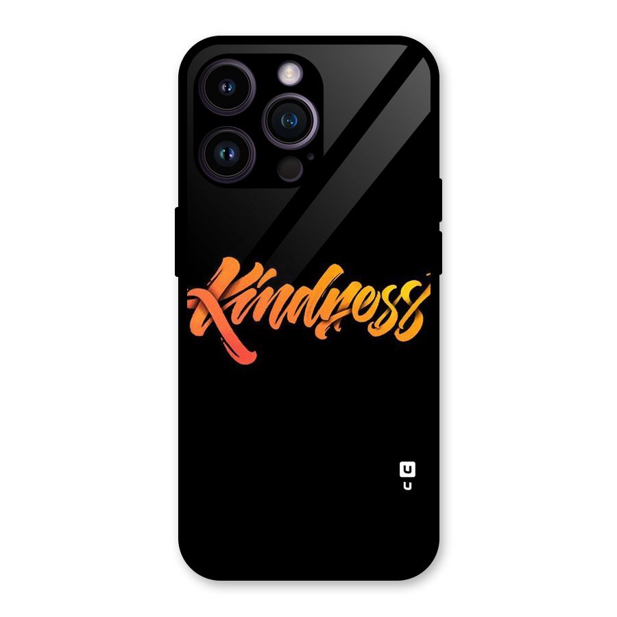 Kindness Glass Back Case for iPhone 14 Pro Max