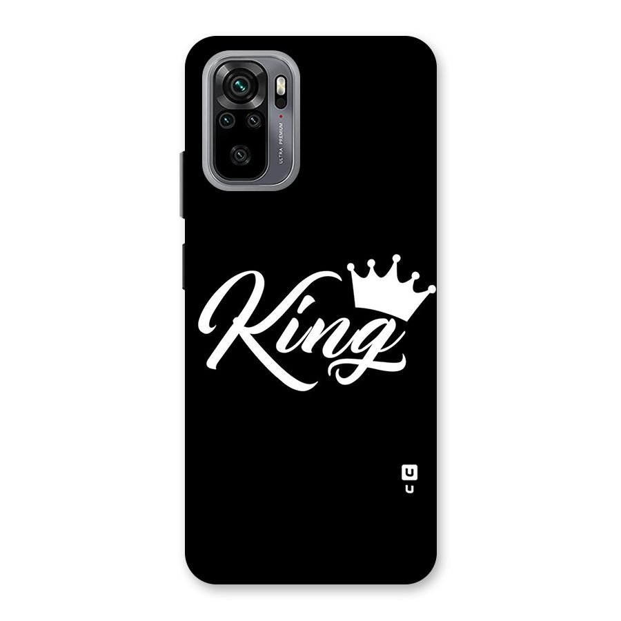 King Crown Typography Back Case for Redmi Note 10