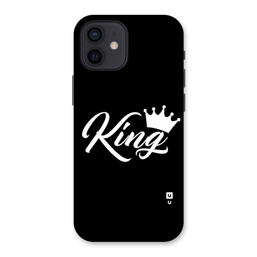 King Crown Typography Back Case for iPhone 12