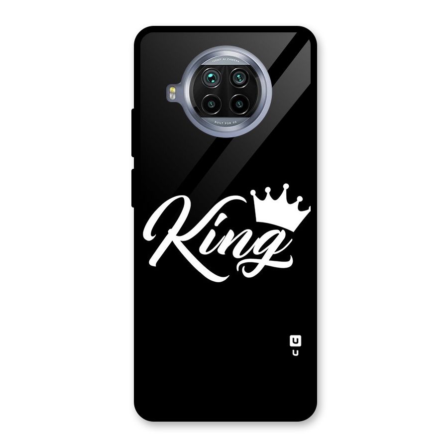 King Crown Typography Glass Back Case for Mi 10i