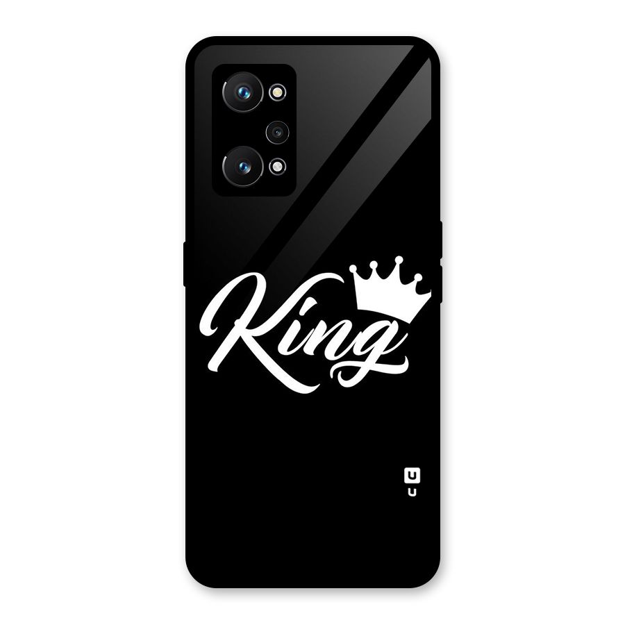 King Crown Typography Glass Back Case for Realme GT Neo 3T