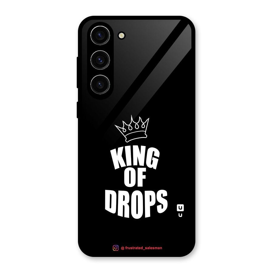 King of Drops Black Glass Back Case for Galaxy S23 Plus