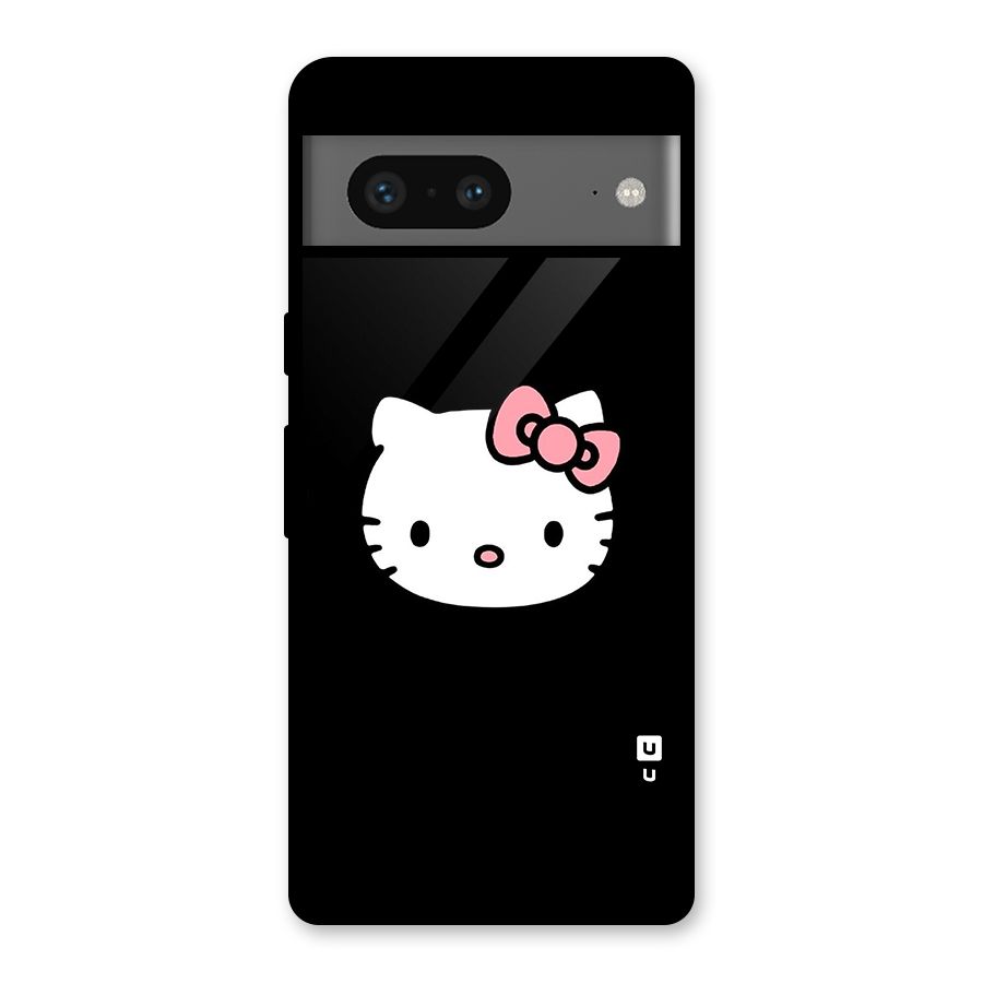 Kitty Cute Glass Back Case for Google Pixel 7