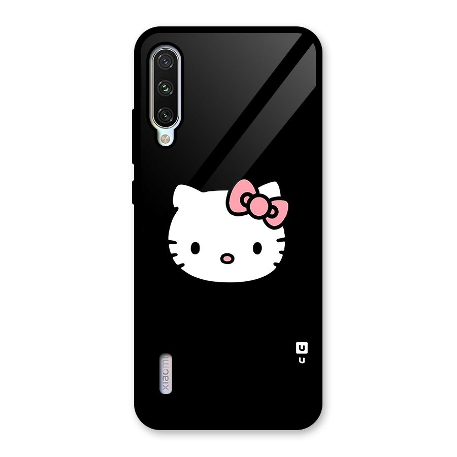 Kitty Cute Glass Back Case for Mi A3