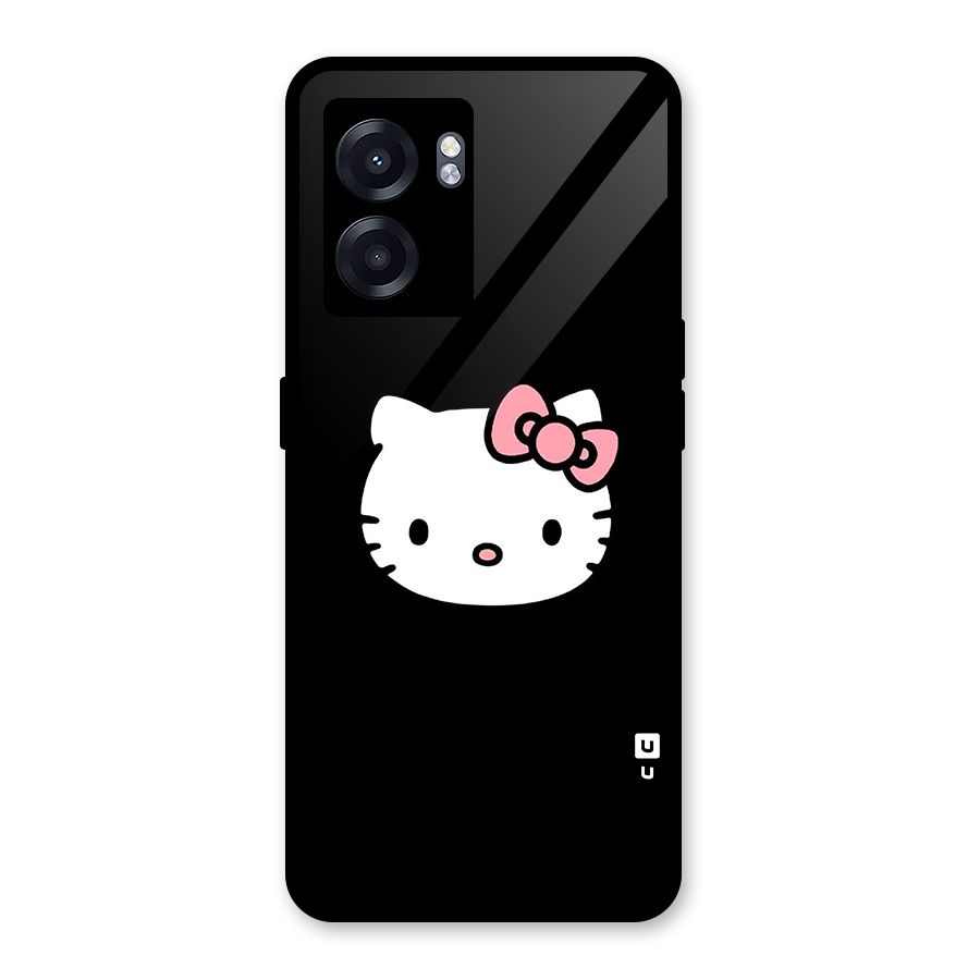 Kitty Cute Glass Back Case for Oppo K10 (5G)