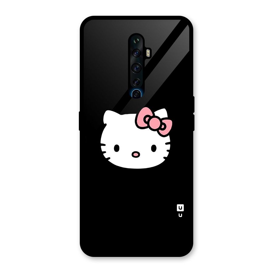 Kitty Cute Glass Back Case for Oppo Reno2 F