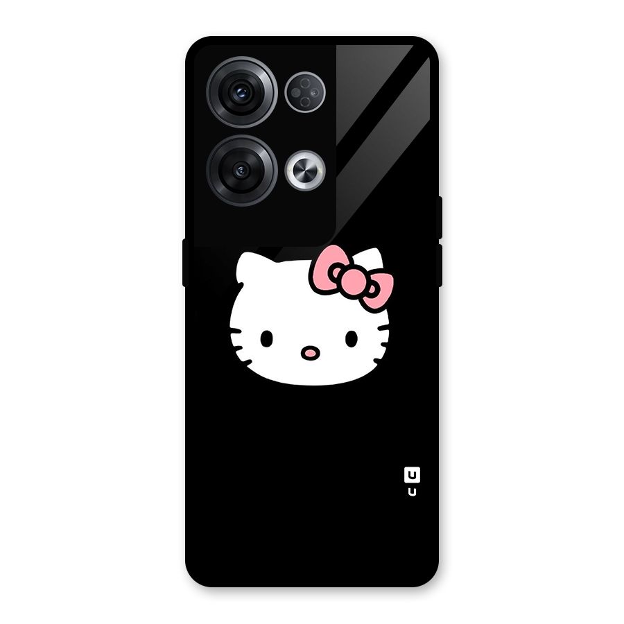 Kitty Cute Glass Back Case for Oppo Reno8 Pro 5G
