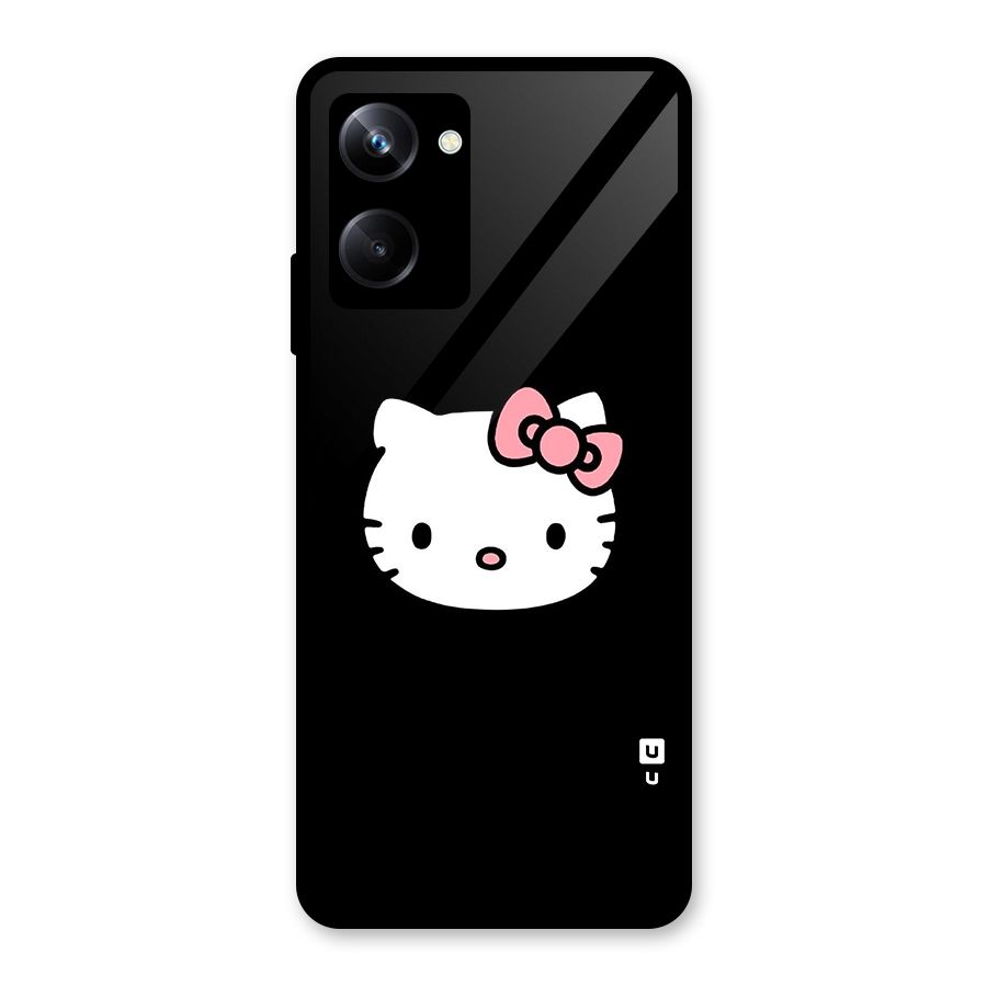 Kitty Cute Glass Back Case for Realme 10 Pro