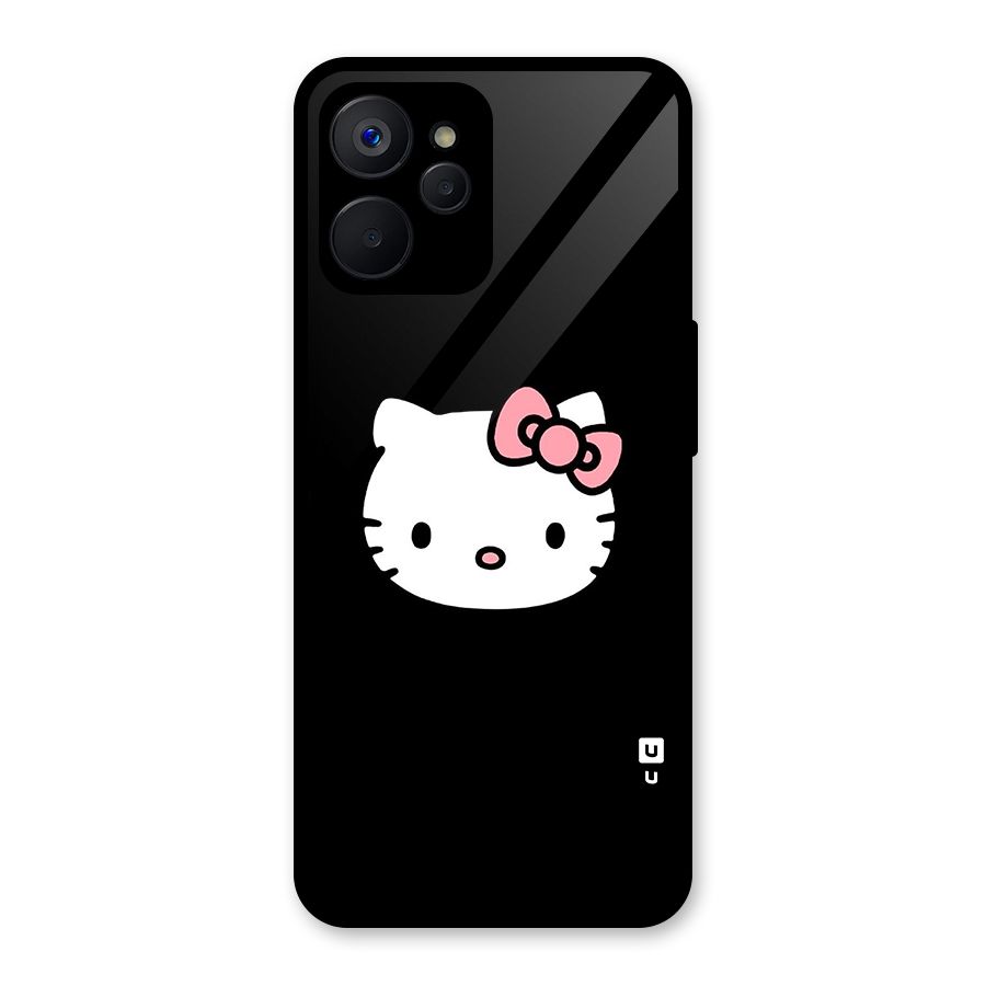 Kitty Cute Glass Back Case for Realme 9i 5G