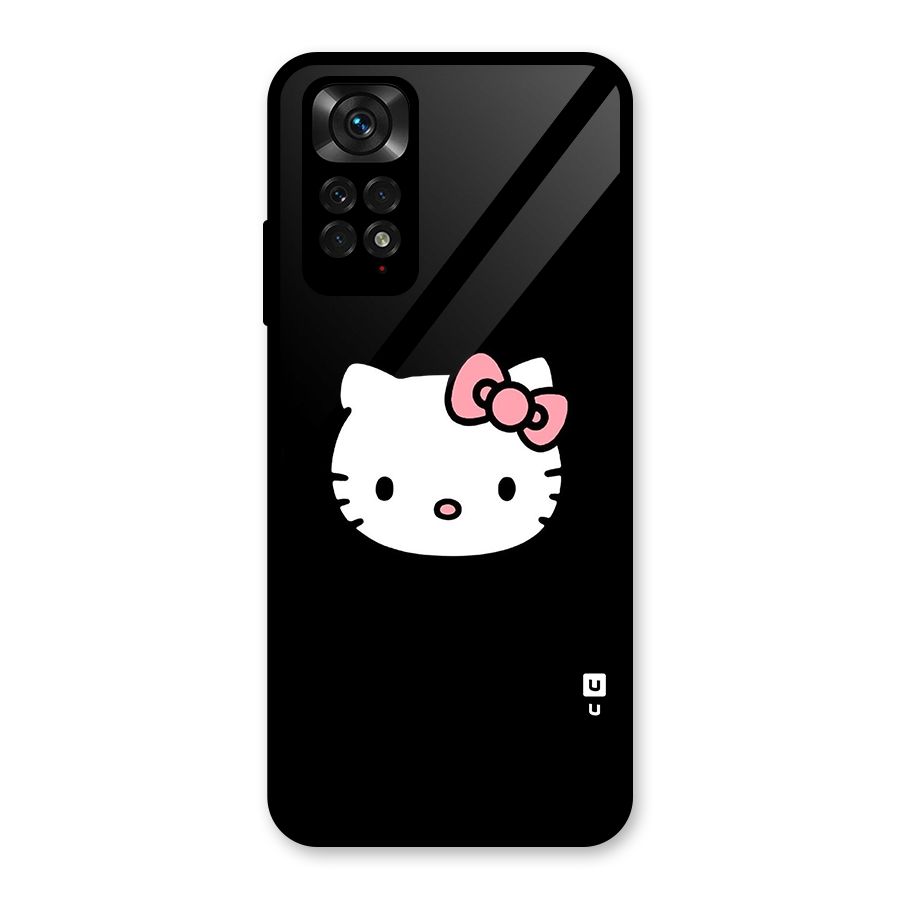Kitty Cute Glass Back Case for Redmi Note 11