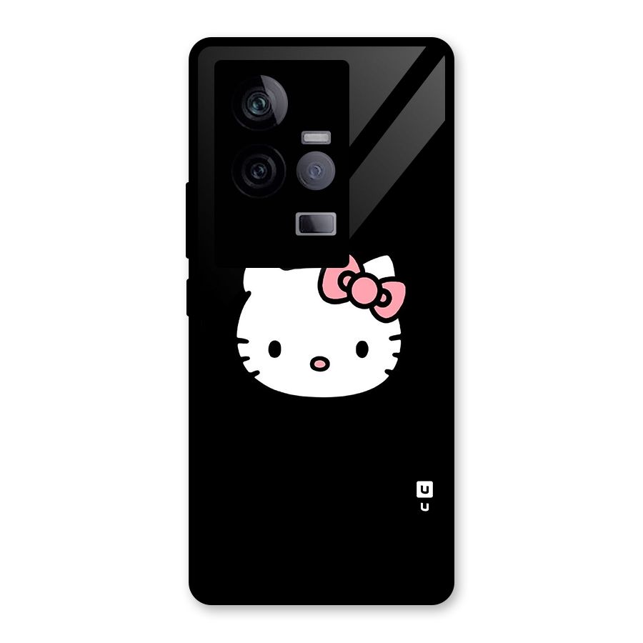 Kitty Cute Glass Back Case for Vivo iQOO 11 5G