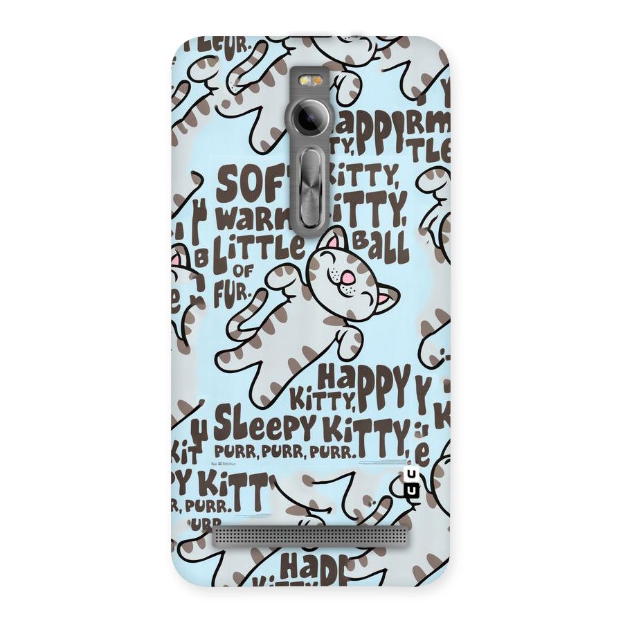 Kitty Pattern Back Case for Asus Zenfone 2