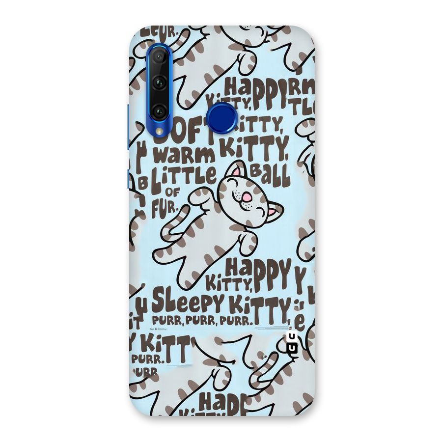 Kitty Pattern Back Case for Honor 20i