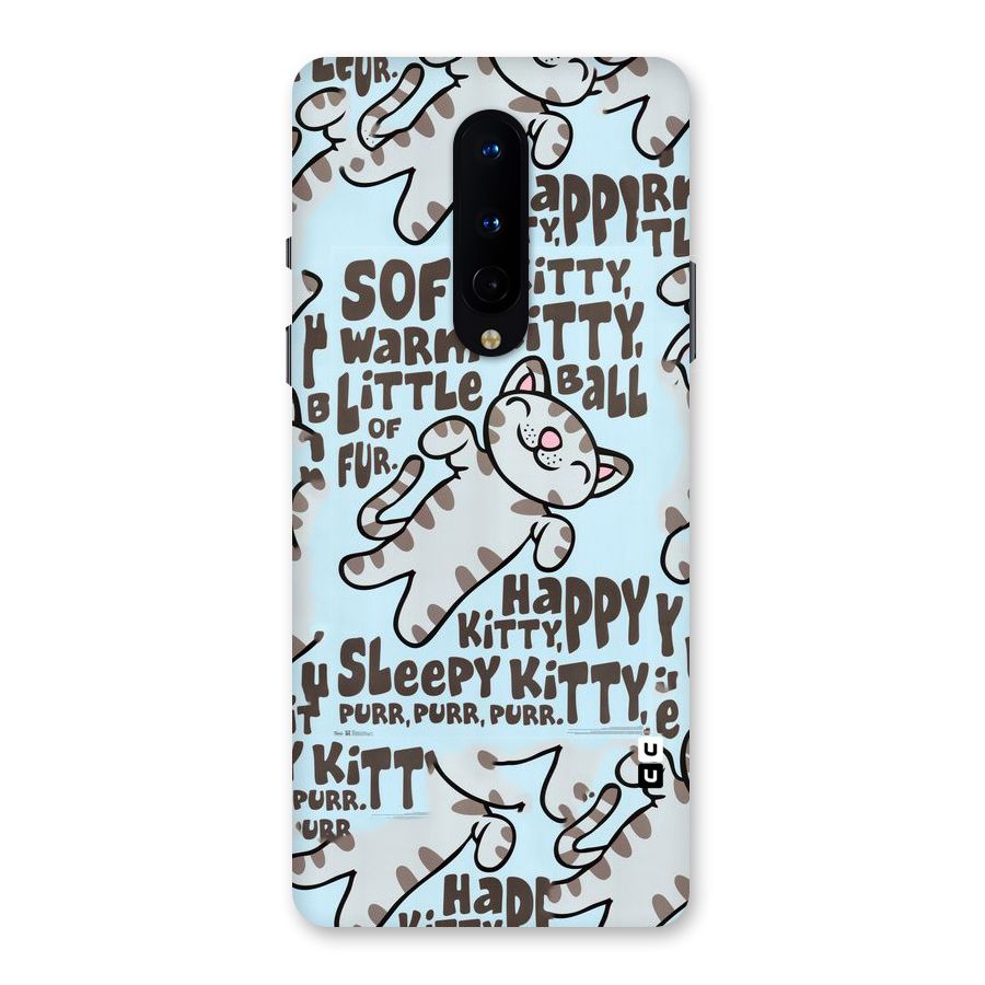 Kitty Pattern Back Case for OnePlus 8