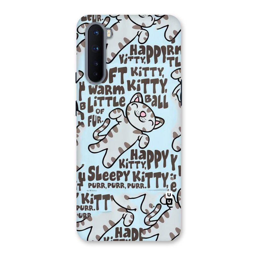 Kitty Pattern Back Case for OnePlus Nord