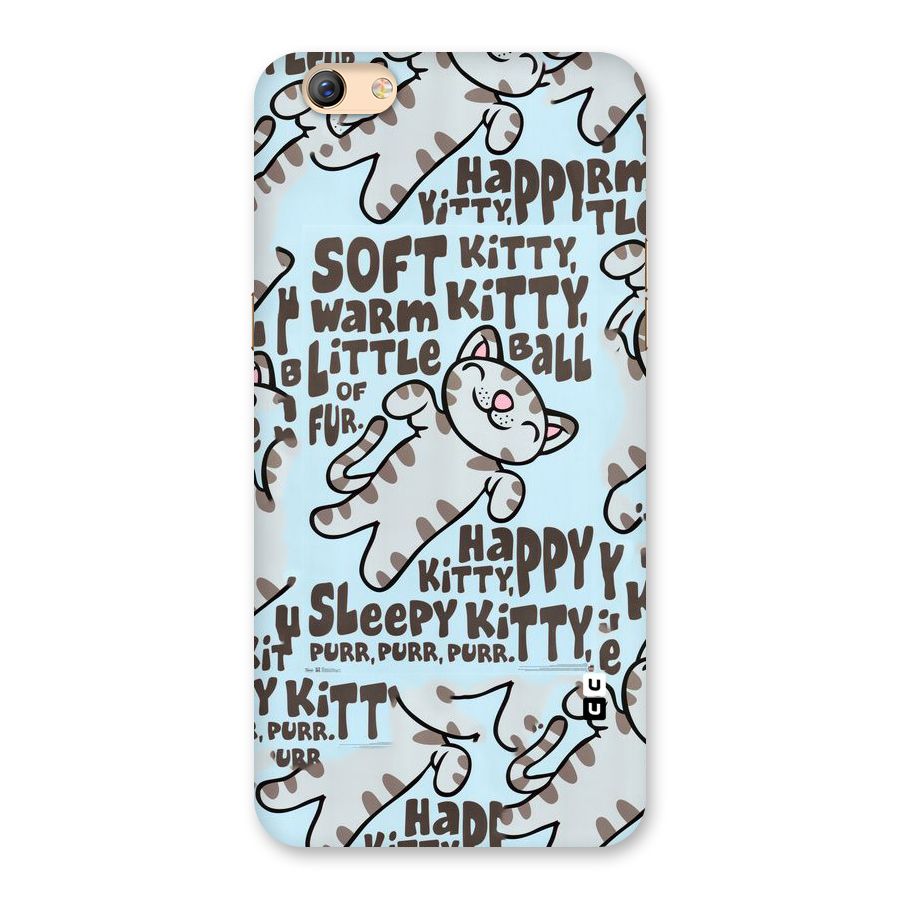 Kitty Pattern Back Case for Oppo F3 Plus
