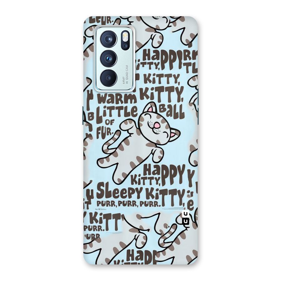 Kitty Pattern Back Case for Oppo Reno6 Pro 5G
