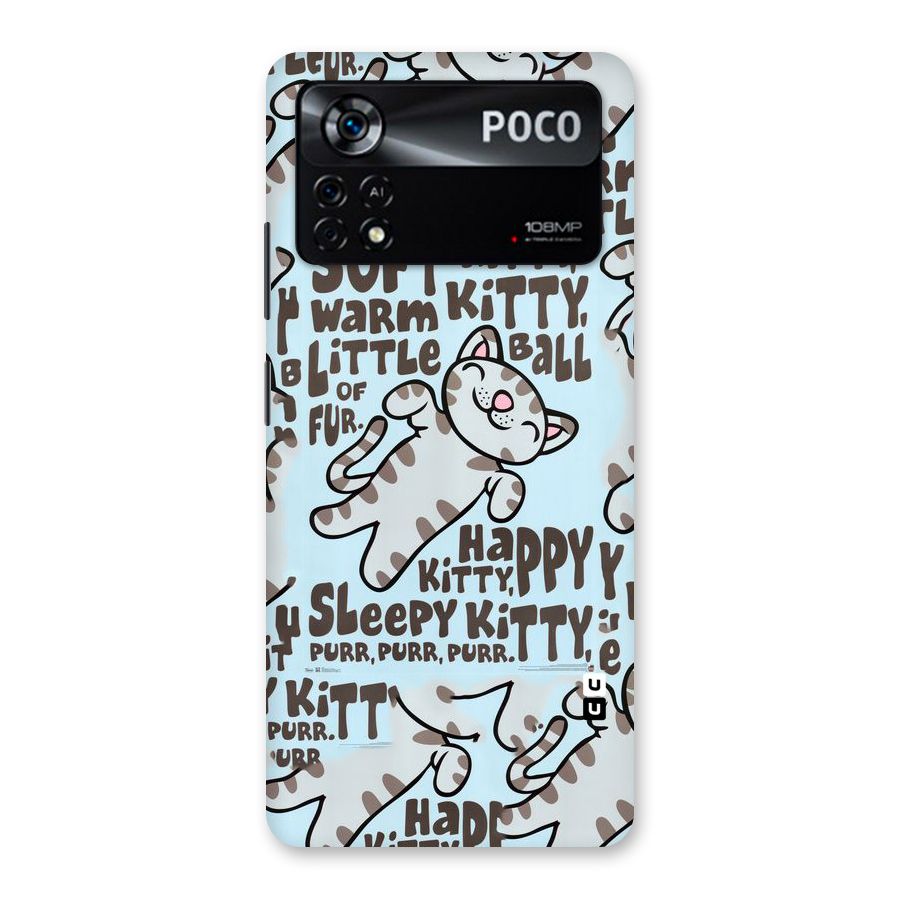 Kitty Pattern Back Case for Poco X4 Pro 5G