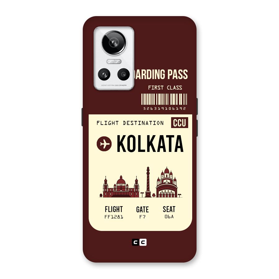 Kolkata Boarding Pass Back Case for Realme GT Neo 3