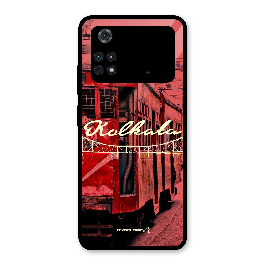 Kolkata Citystyle Glass Back Case for Poco M4 Pro 4G