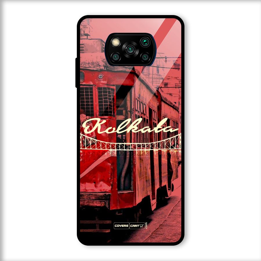 Kolkata Citystyle Glass Back Case for Poco X3