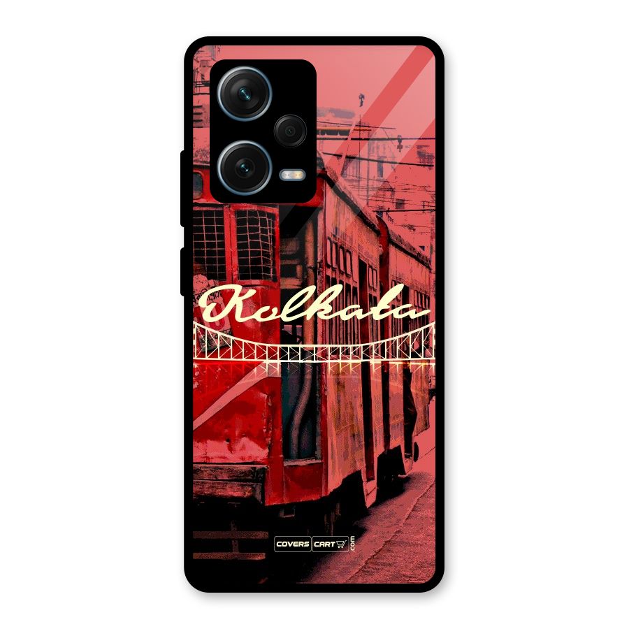 Kolkata Citystyle Glass Back Case for Redmi Note 12 Pro Plus 5G