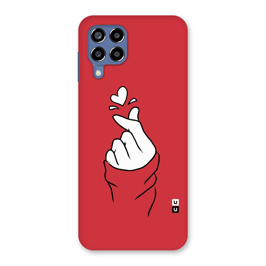 Korean Love Sign Back Case for Galaxy M53 5G