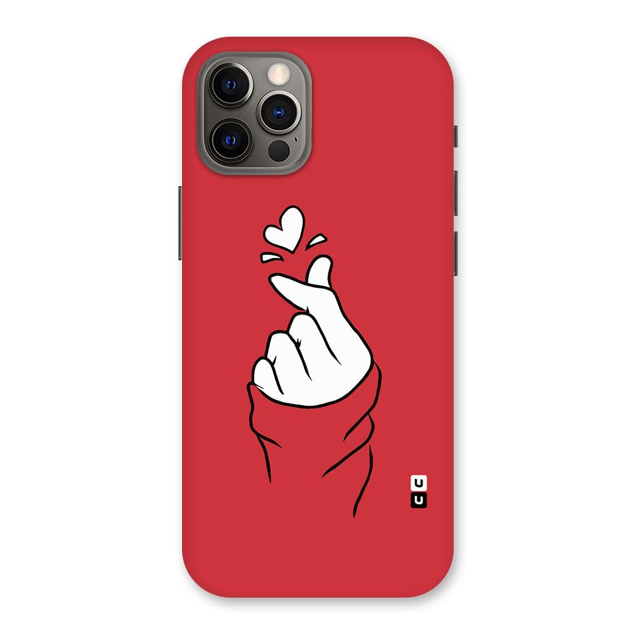 Korean Love Sign Back Case for iPhone 12 Pro