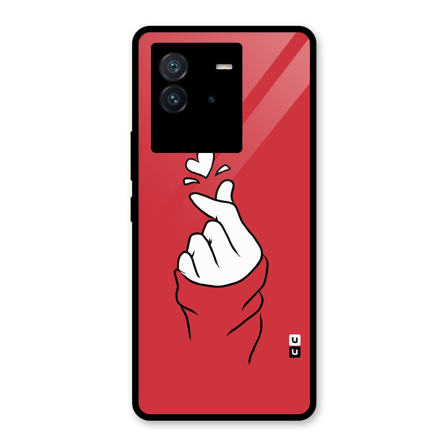 Korean Love Sign Glass Back Case for Vivo iQOO Neo 6 5G
