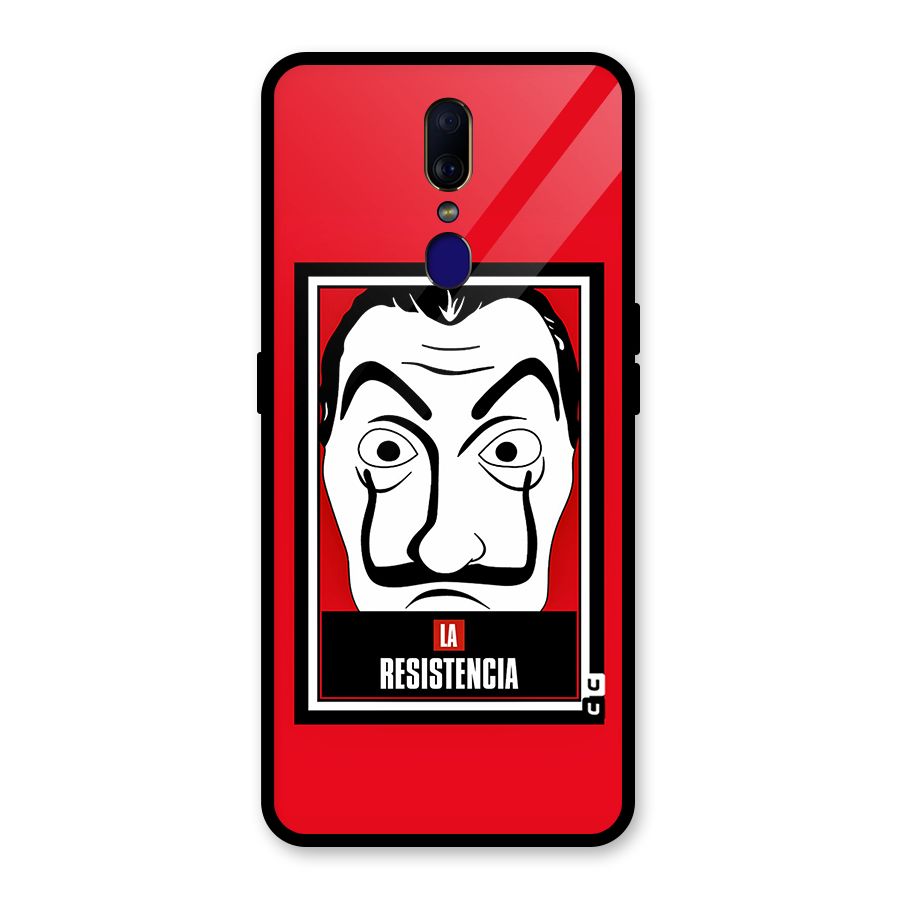 La Resistencia Minimalist Glass Back Case for Oppo F11
