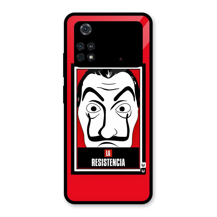 La Resistencia Minimalist Glass Back Case for Poco M4 Pro 4G