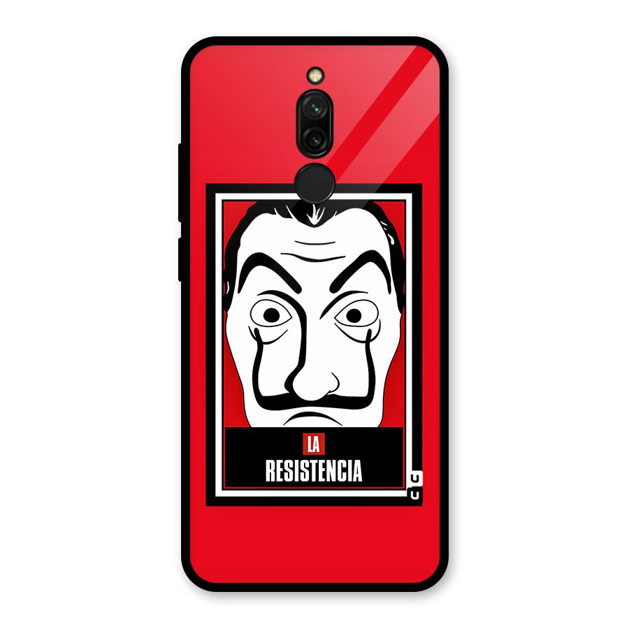La Resistencia Minimalist Glass Back Case for Redmi 8