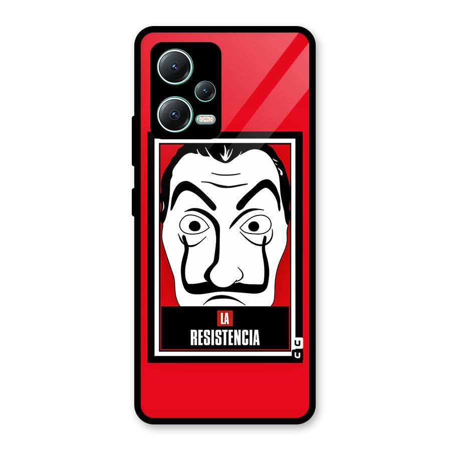 La Resistencia Minimalist Glass Back Case for Redmi Note 12 5G