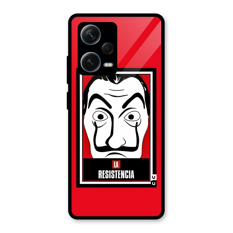 La Resistencia Minimalist Glass Back Case for Redmi Note 12 Pro Plus 5G