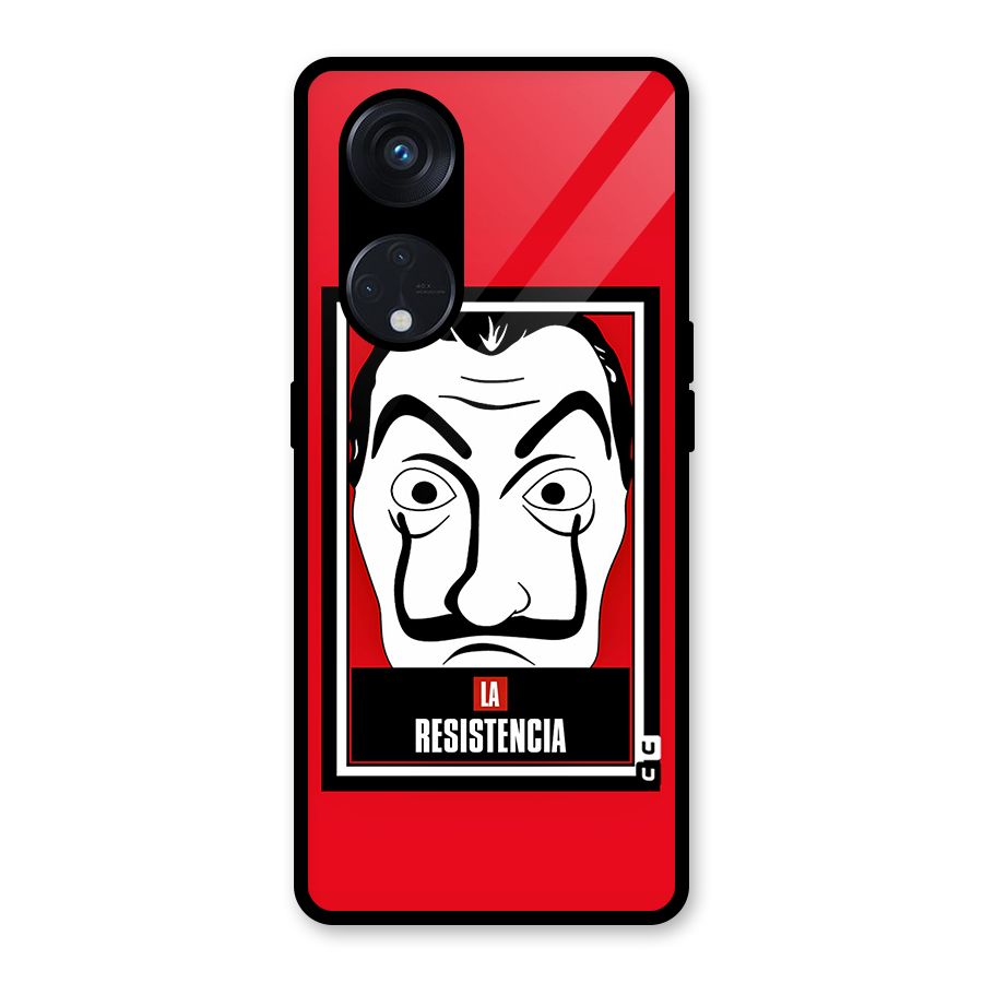 La Resistencia Minimalist Glass Back Case for Reno8 T 5G